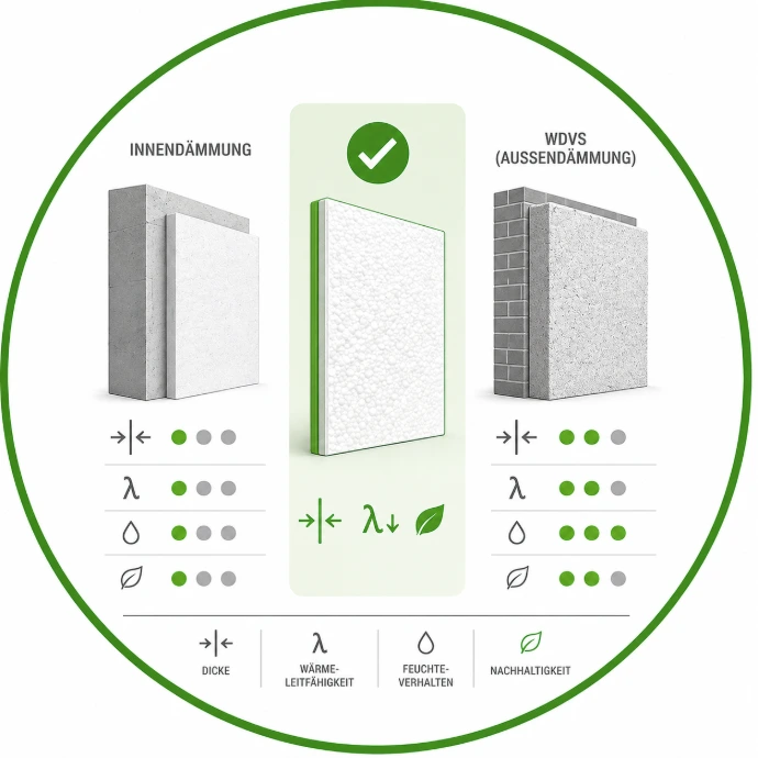 Vergleich zu anderen Dämmsystemen
